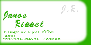 janos rippel business card